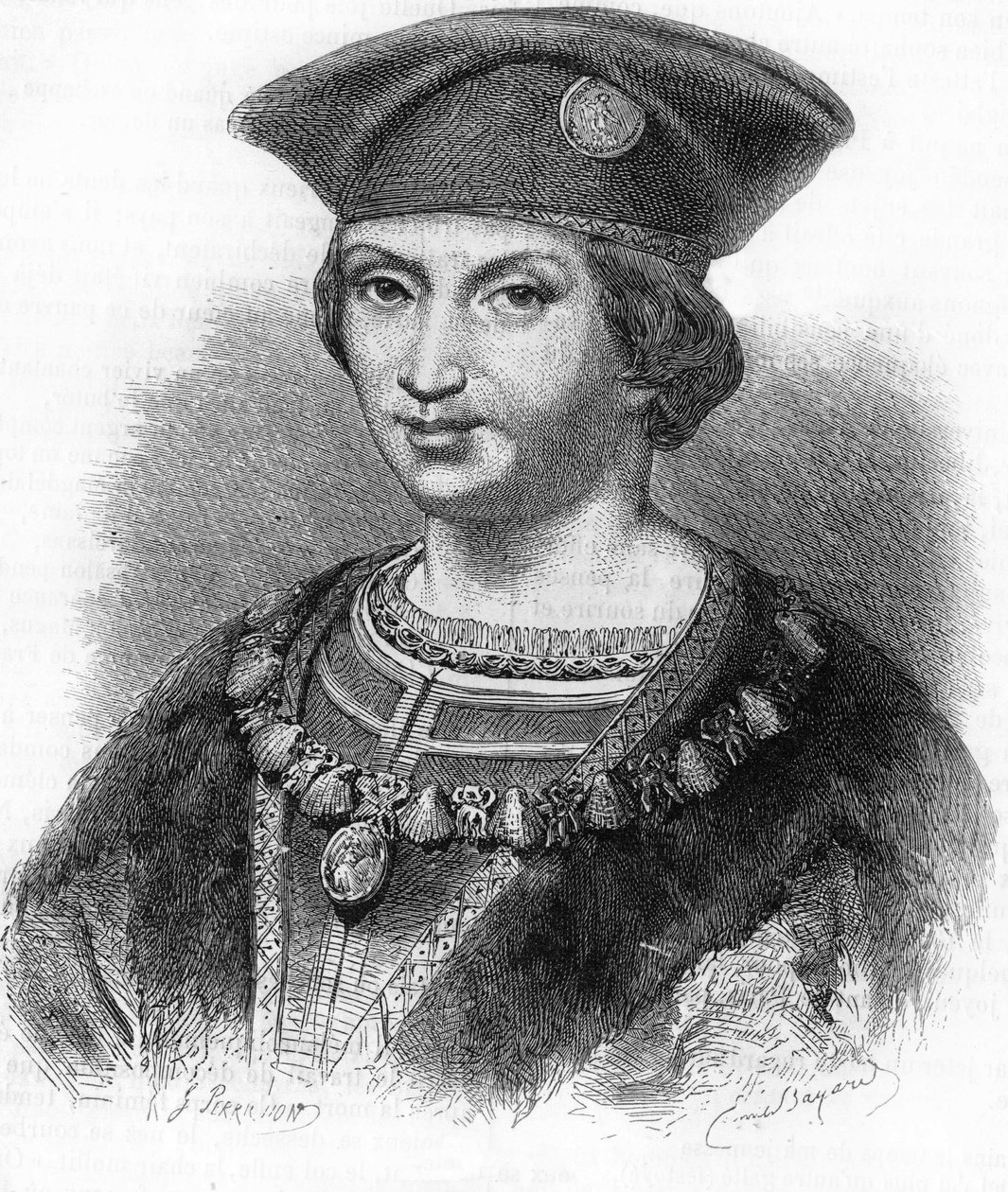 Portræt af Charles VIII, konge af Frankrig (1470-1498). af Unknown artist