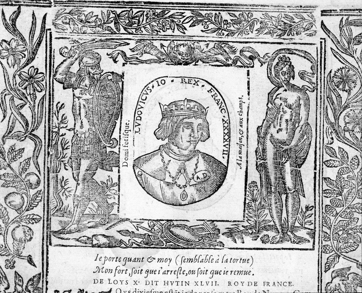 Portræt af Charles X Le Hutin, konge af Frankrig fra 1314 til 1316. af Unknown artist