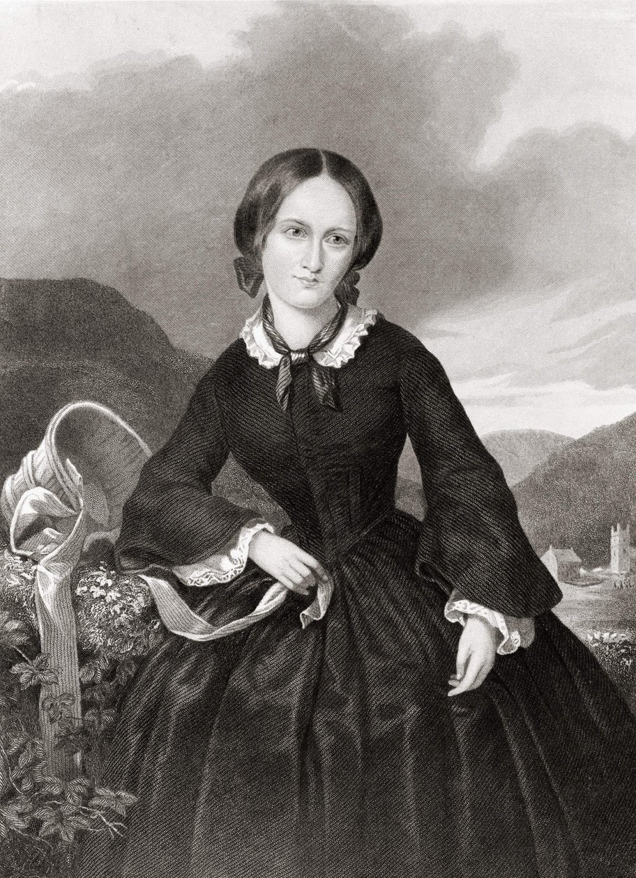 Portræt af Charlotte Bronte (1816 - 1855), digter og romanforfatter. af Unknown artist
