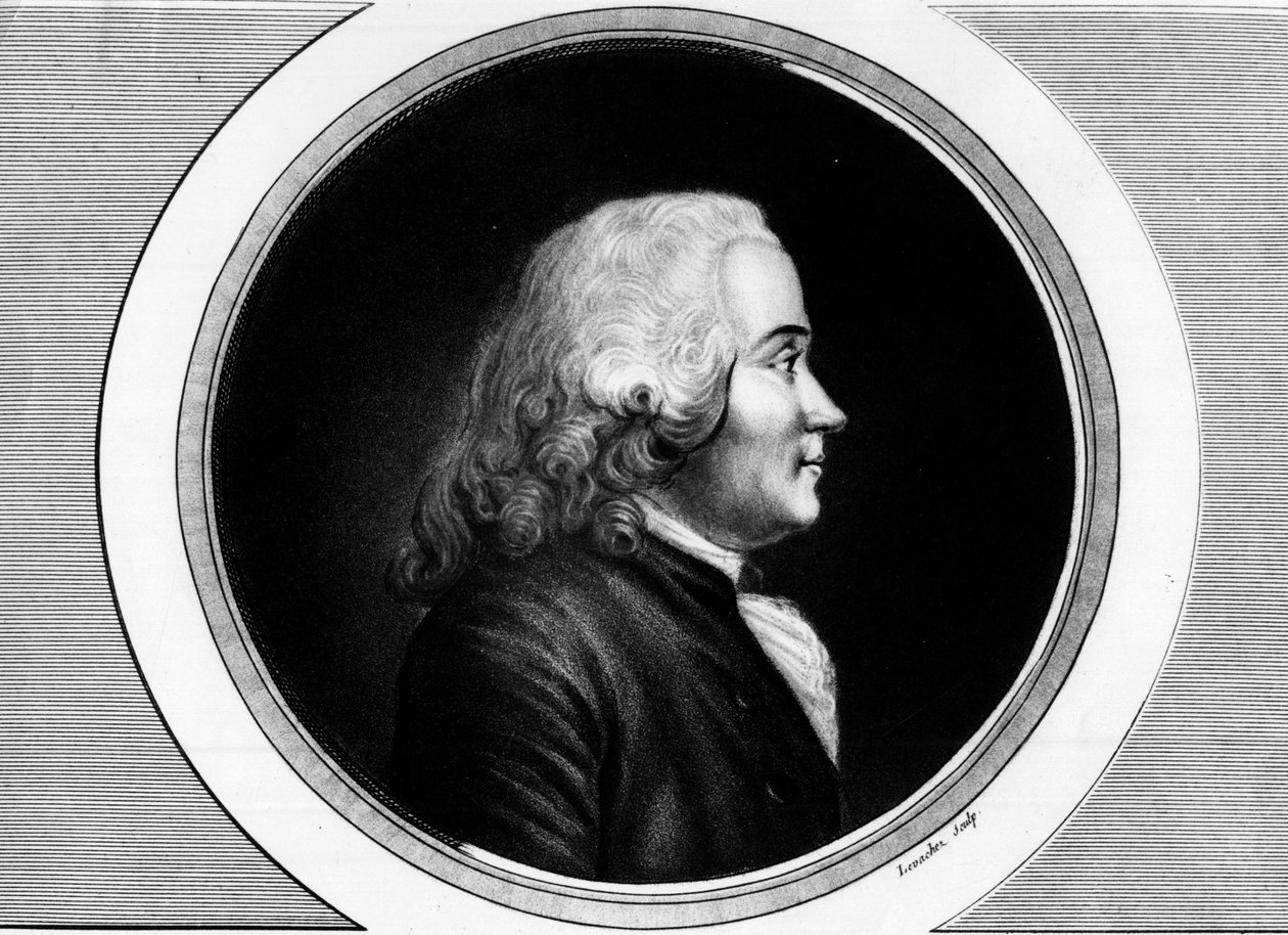 Portræt af Chretien Guillaume de Malesherbes (1721-1794). Indgravering i "" Komplet samling af historiske malerier fra den franske revolution, i tre bind.""" 1804. af Unknown artist
