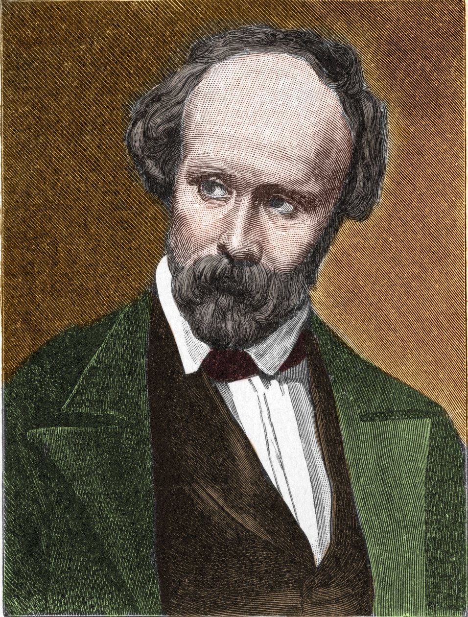 Portræt af Christian Friedrich Hebbel (1813-1863), tysk digter og dramatiker af Unknown artist