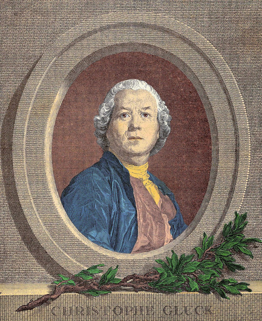 Portræt af Christoph Willibald, ridder VON GLUCK (1714 - 1787) tysk komponist af Unknown artist