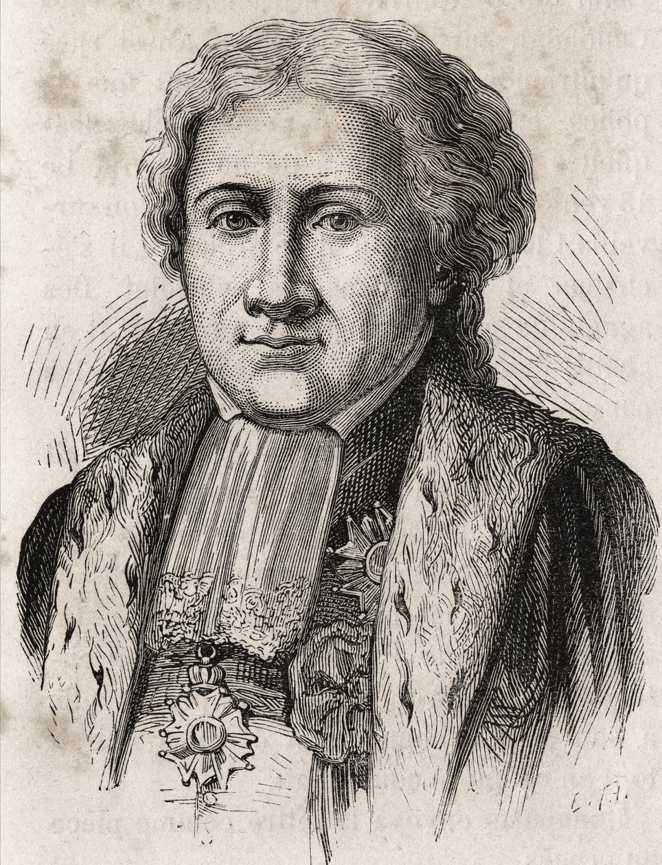 Portræt af Claude - Ambroise Régnier, hertug af Massa, advokat, stordommer, justitsminister (1746-1814) af Unknown artist