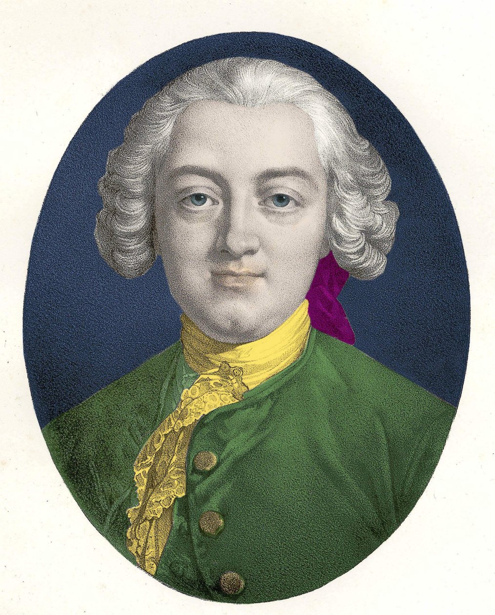 Portræt af Claude Adrien Helvétius (1715 - 1771) fransk filosof. af Unknown artist