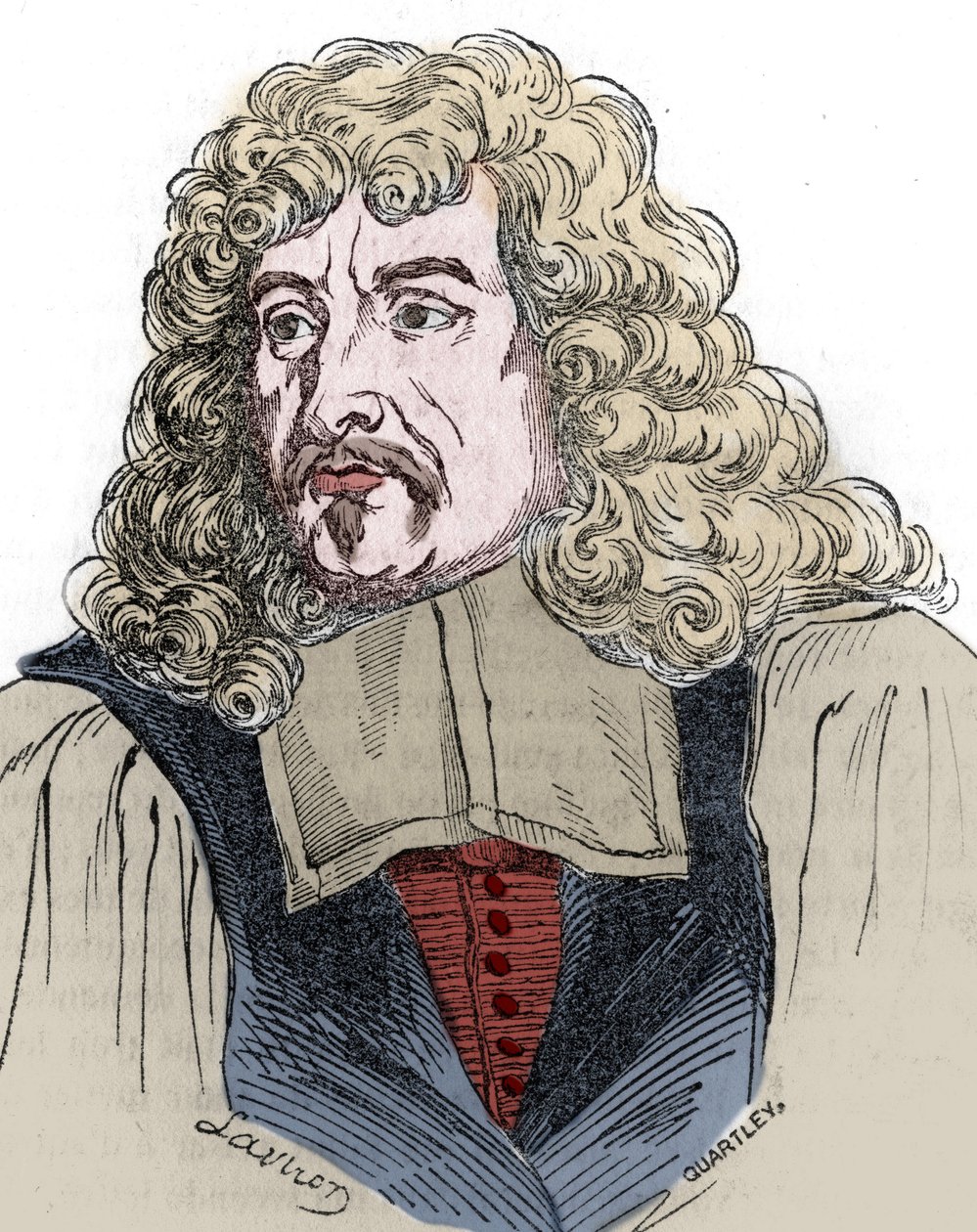 Portræt af Claude Ballin (1615-1678) guldhoved af Ludvig XIV