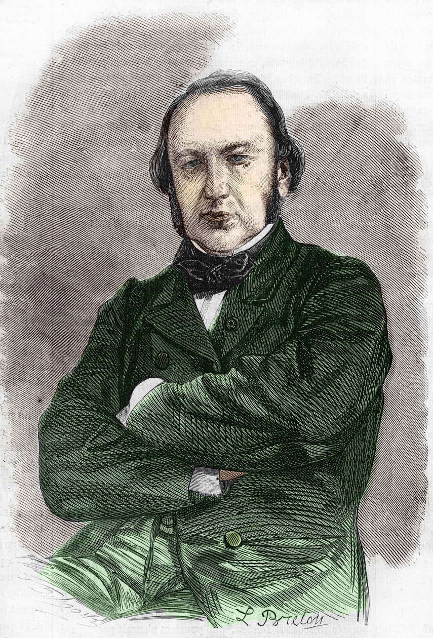 Portræt af Claude Bernard (1813 - 1878), fransk fysiolog. af Unknown artist