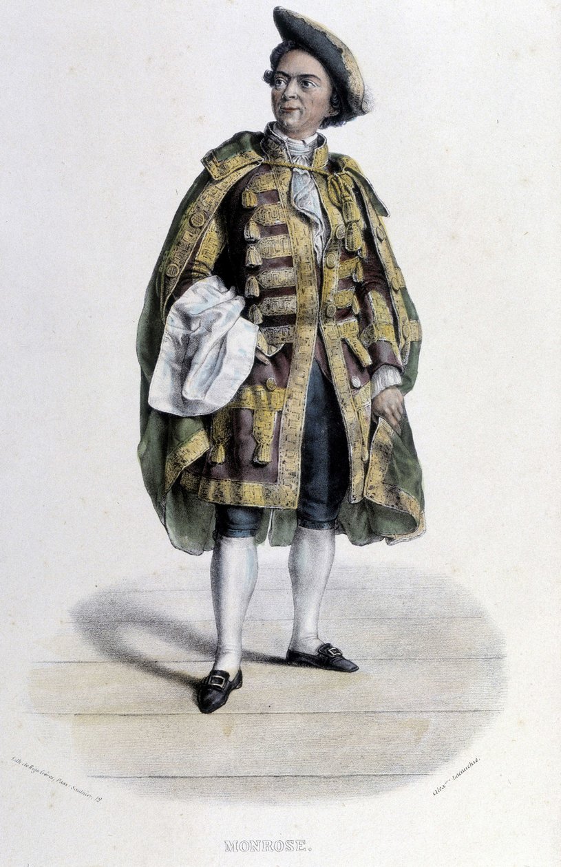 Portræt af Claude Louis Seraphin Barizain (eller Barisain), dit Monrose af Unknown artist
