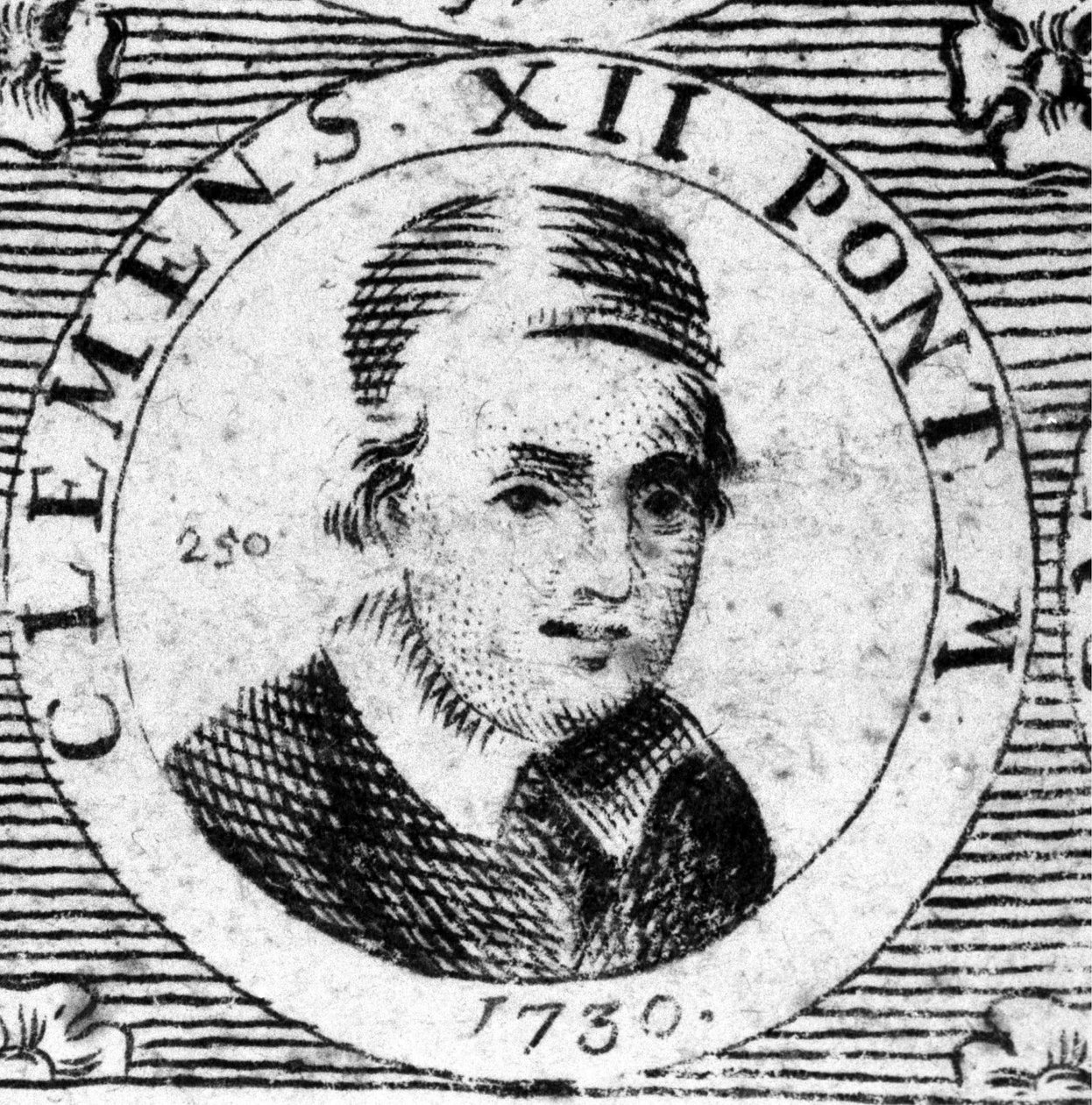 Portræt af Clemens XII (1652 - 1740). af Unknown artist