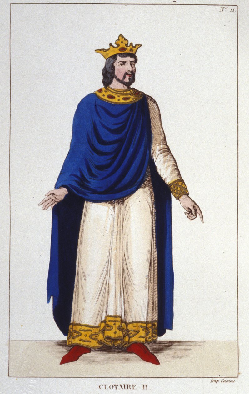 Portræt af Clothaire II (584 - 628), konge af Neustrien og konge af frankerne. af Unknown artist