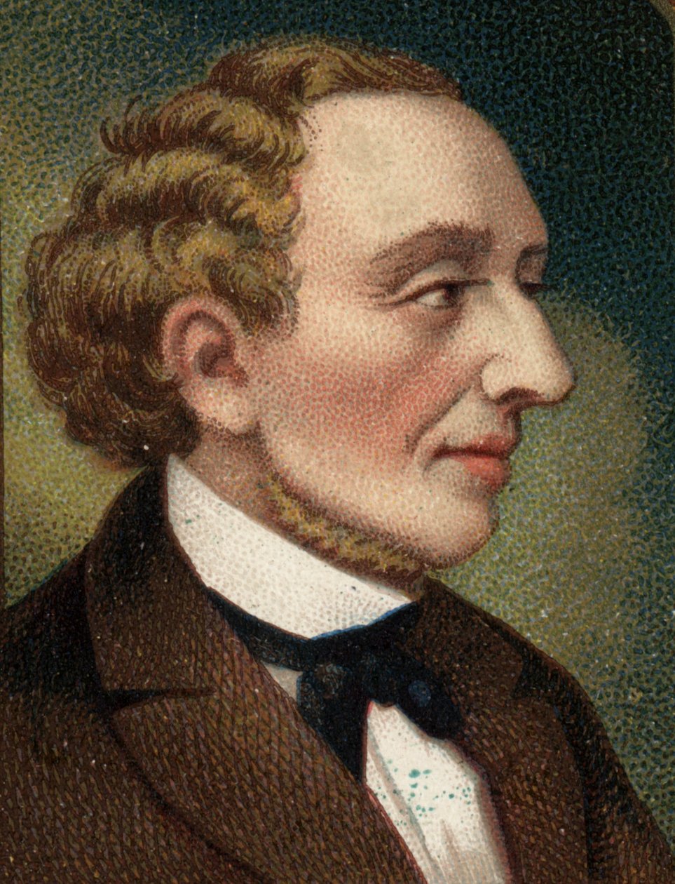 Portræt af den danske forfatter og digter HC Andersen (1805-1875). af Unknown artist
