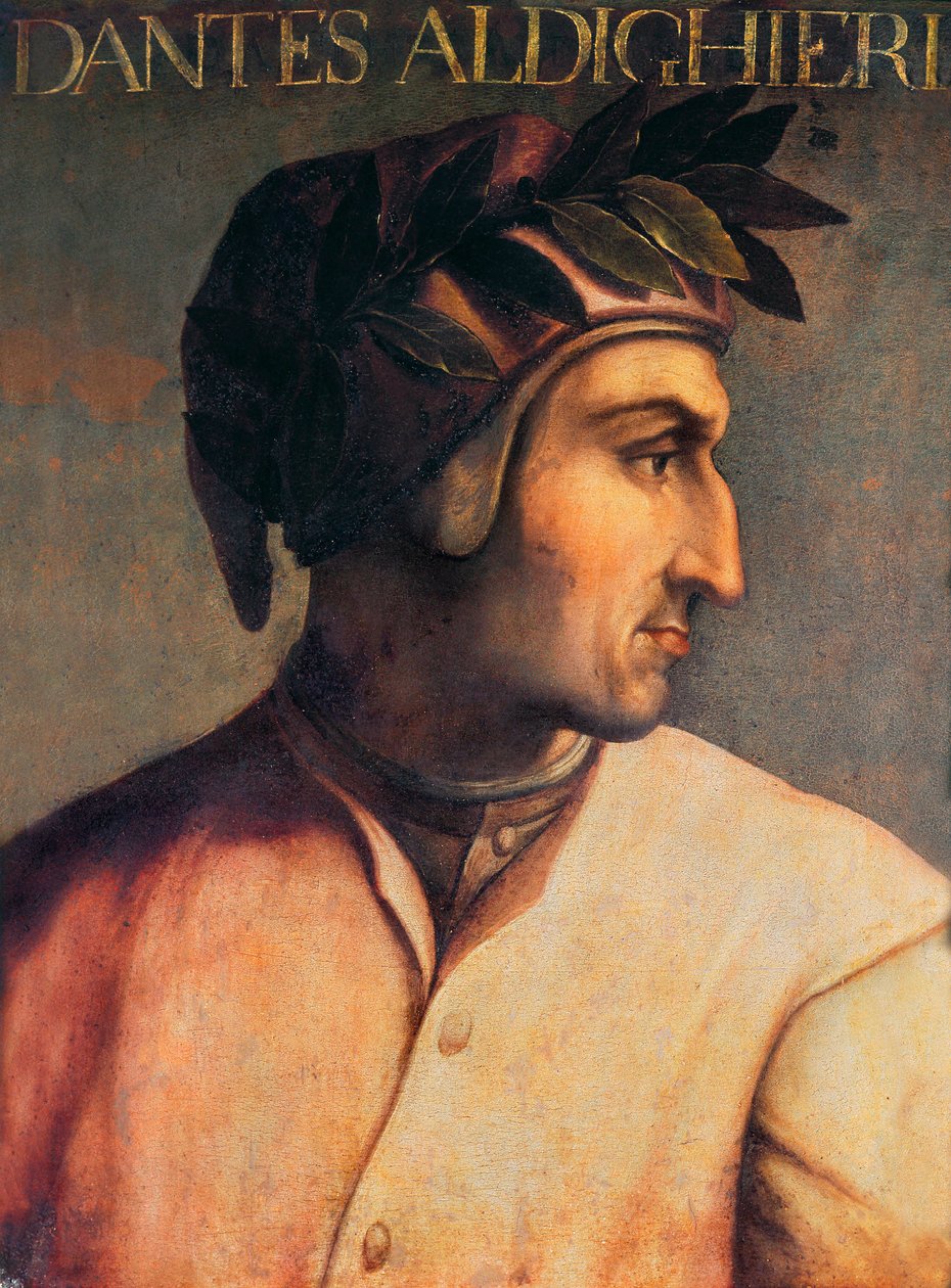Portræt af Dante Alighieri (1265-1321) af Unknown artist