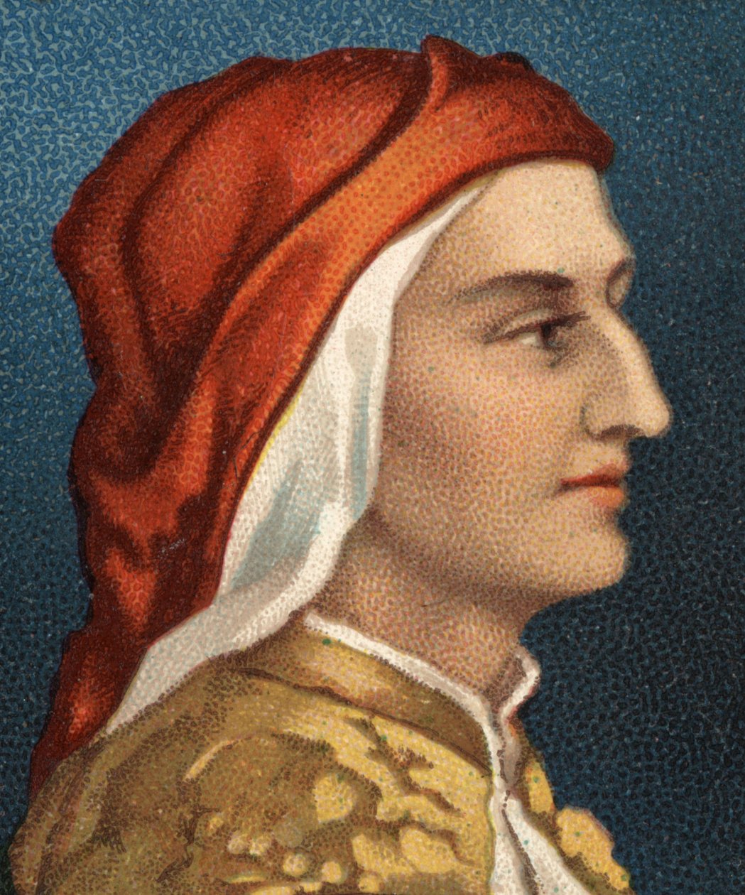 Portræt af Dante Alighieri (1265-1321), italiensk forfatter. af Unknown artist