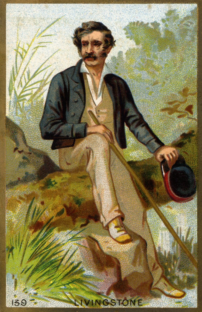 Portræt af David Livingstone (1813-1873), britisk missionær og opdagelsesrejsende. af Unknown artist