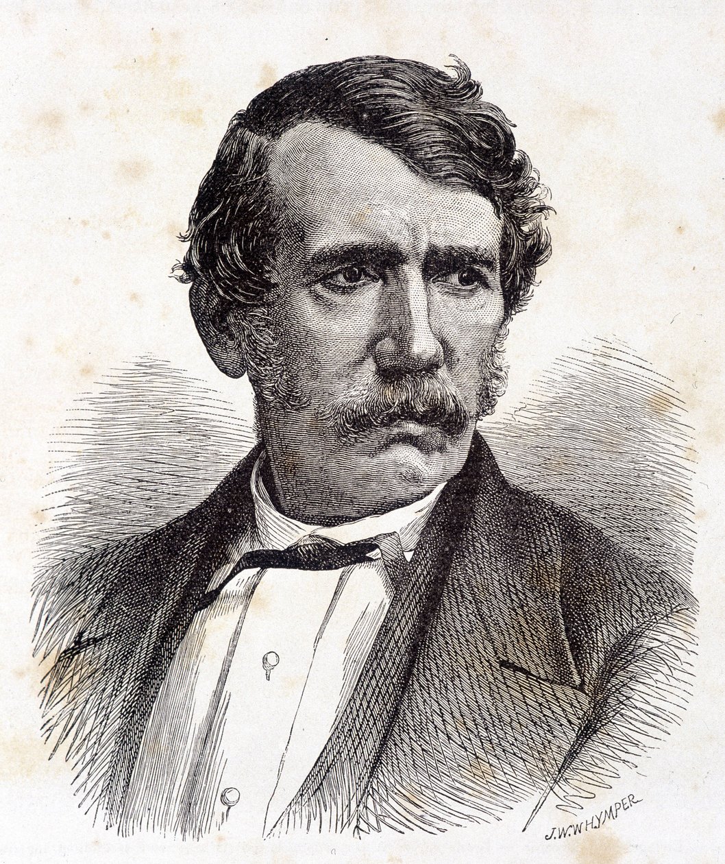 Portræt af David Livingstone, britisk missionær og opdagelsesrejsende (1813-1873) - i "" Tour du Monde", 2. sem. 1875¿ af Unknown artist