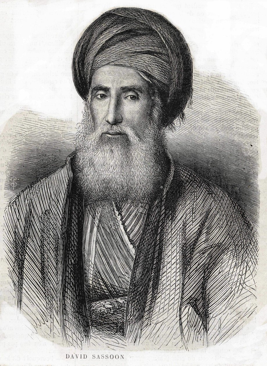 Portræt af David Sassoon 1792-1865 af Unknown artist
