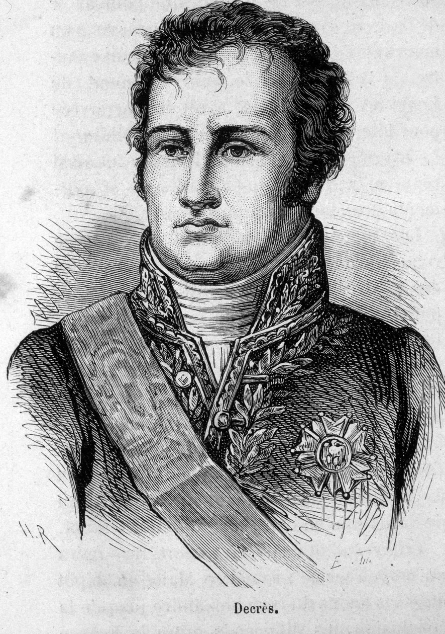 Portræt af Denis Decres (1761-1820) fransk sømand. af Unknown artist