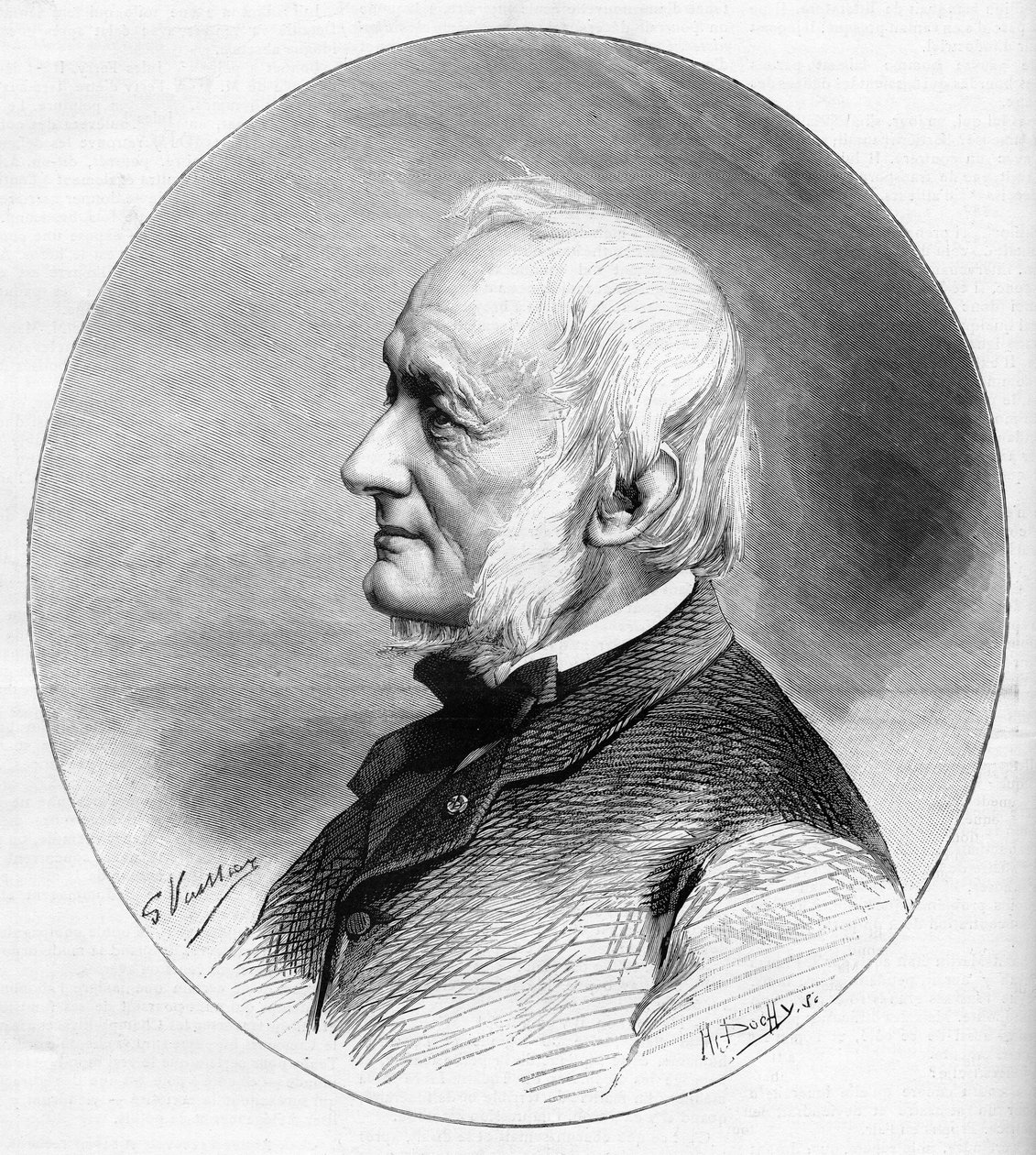 Portræt af Desire Nisard (1806-1888) forfatter og medlem af det franske akademi valgt i 1850. af Unknown artist