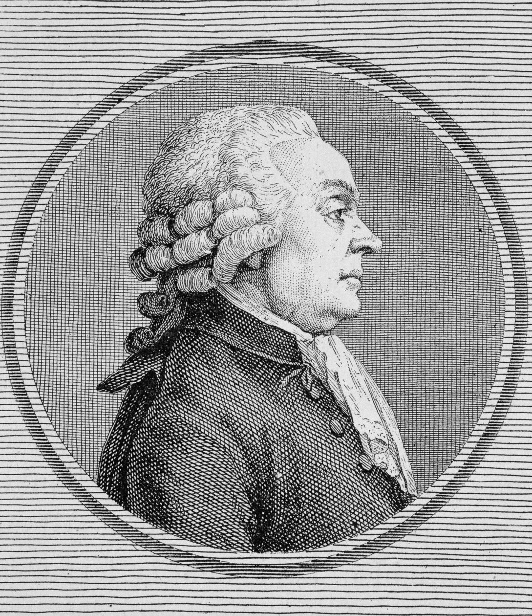Portræt af Dionis du Séséjour (1734 -?). Indgravering af slutningen af det 19. århundrede i "Histoire de France"" af H. Martin. af Unknown artist