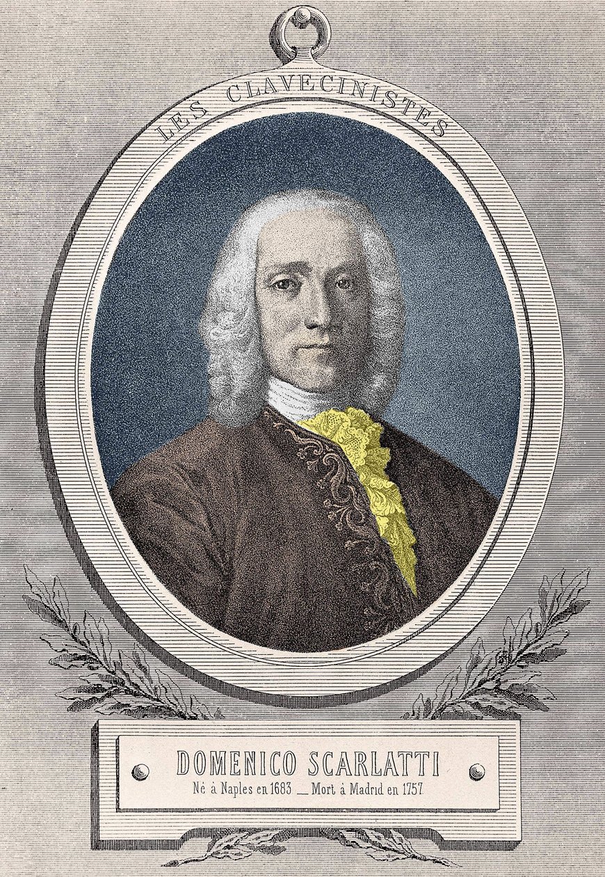 Portræt af Domenico Scarlatti (1685 - 1757) italiensk komponist af Unknown artist
