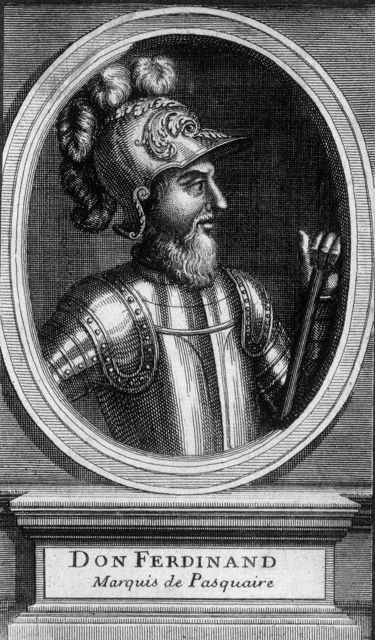 Portræt af Don Ferdinand, Marquis de Pasquaire - n.d. af Unknown artist