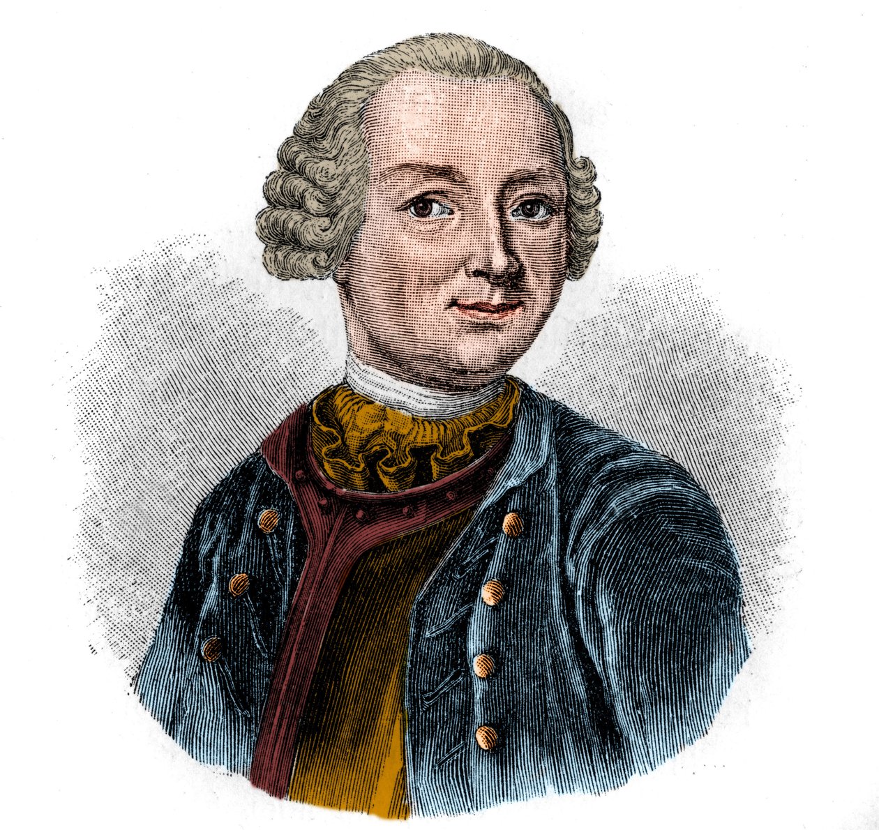 Portræt af EWALD CHRISTIAN VON KLEIST (1715-1759) tysk digter. af Unknown artist