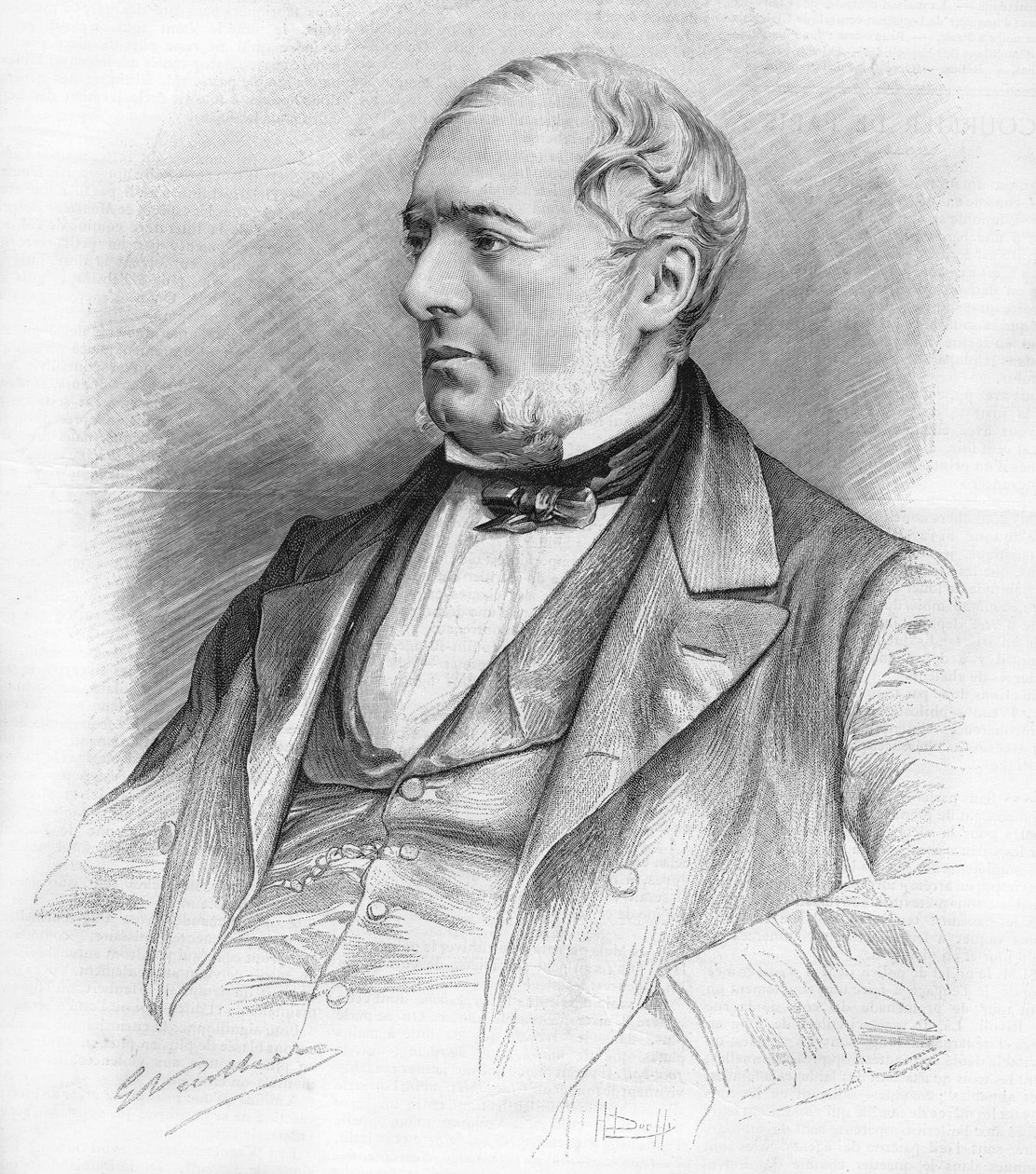 Portræt af Edouard Charton (1807-1890). forfatter, politiker, advokat og Saint Simonian. af Unknown artist