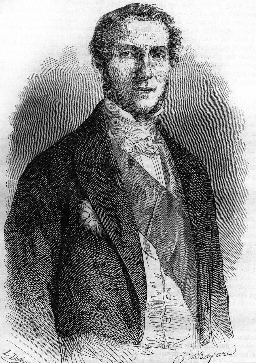 Portræt af Edouard Drouyn de Lhuys (1805-1881), fransk diplomat og politiker. af Unknown artist
