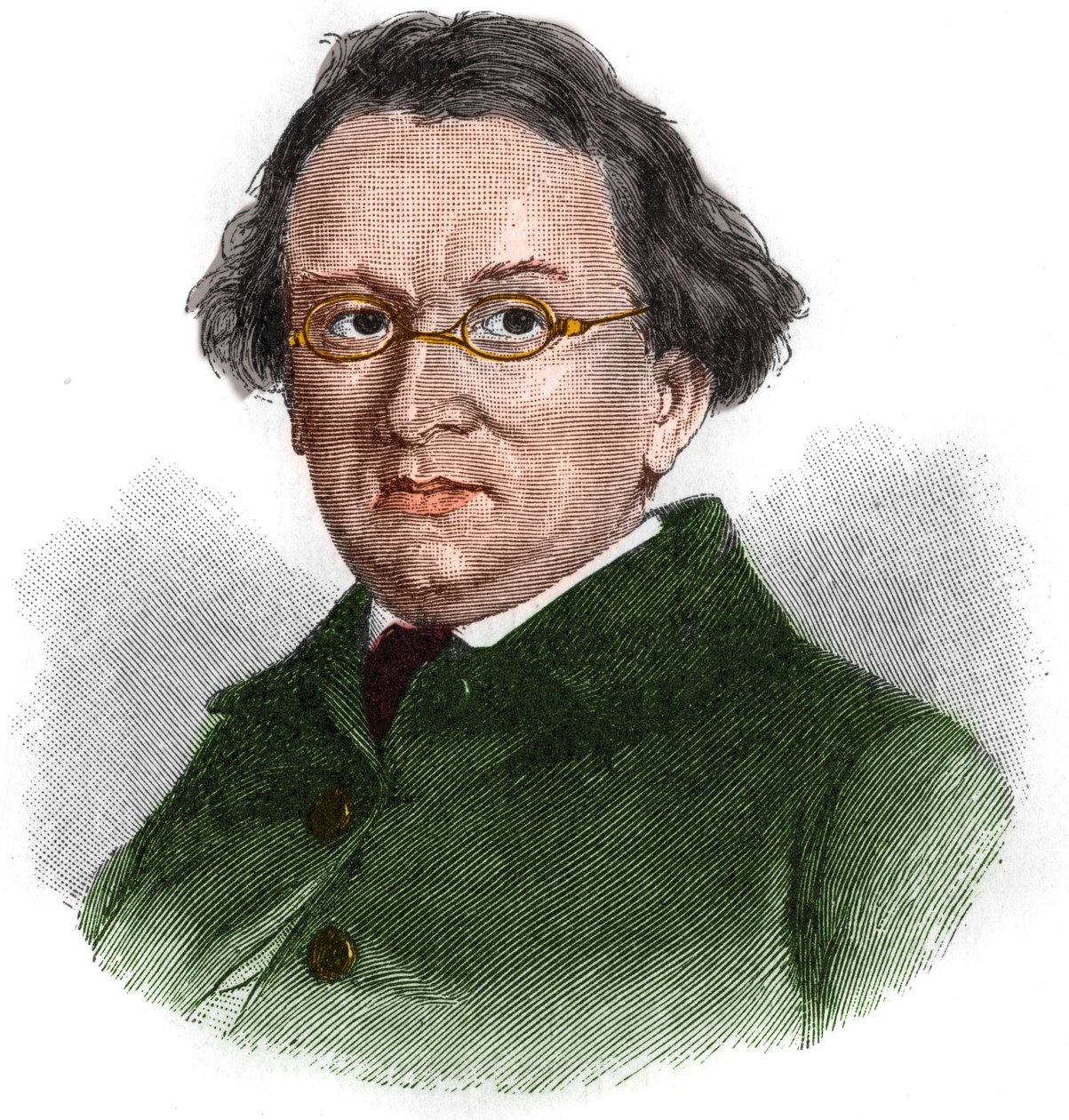Portræt af Eduard Morike (1804-1875), tysk romantisk forfatter. af Unknown artist