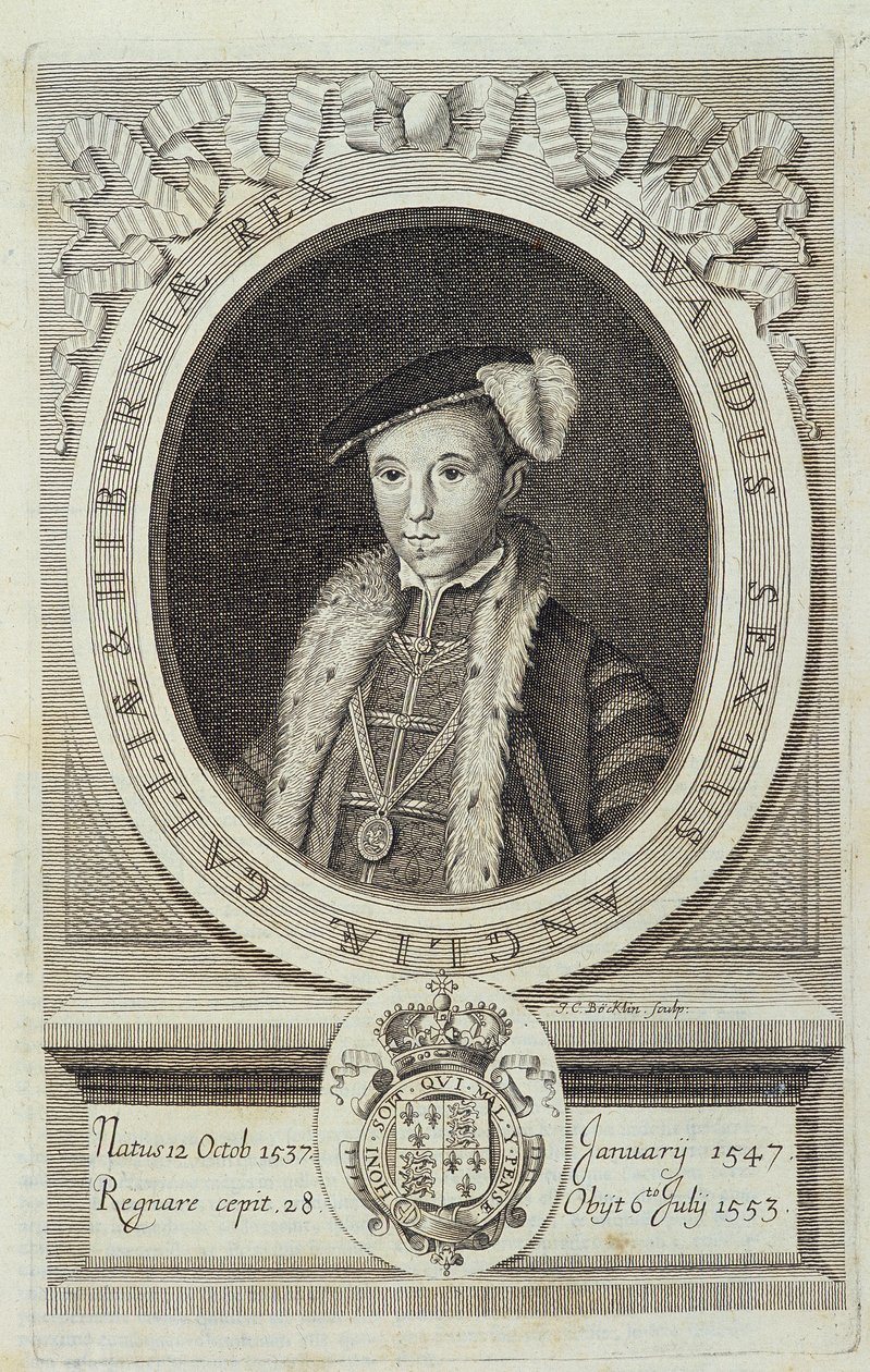 Portræt af Edward VI i "History of the Reformation of the English Church...", Genève af Unknown artist