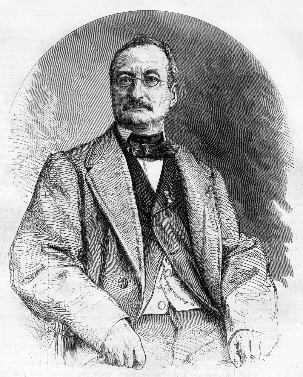 Portræt af Elie Berthet Fransk forfatter fra det 19. århundrede. af Unknown artist