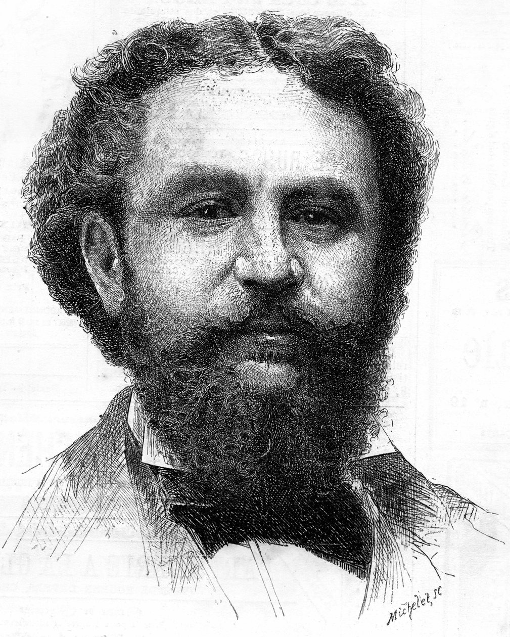 Portræt af Emile Bergerat (1845-1923), fransk forfatter. af Unknown artist