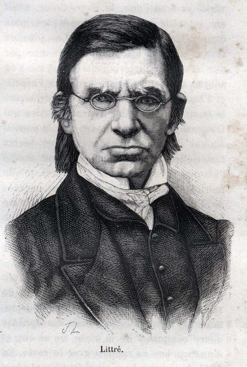Portræt af Emile Littré (1801-1881) af Unknown artist