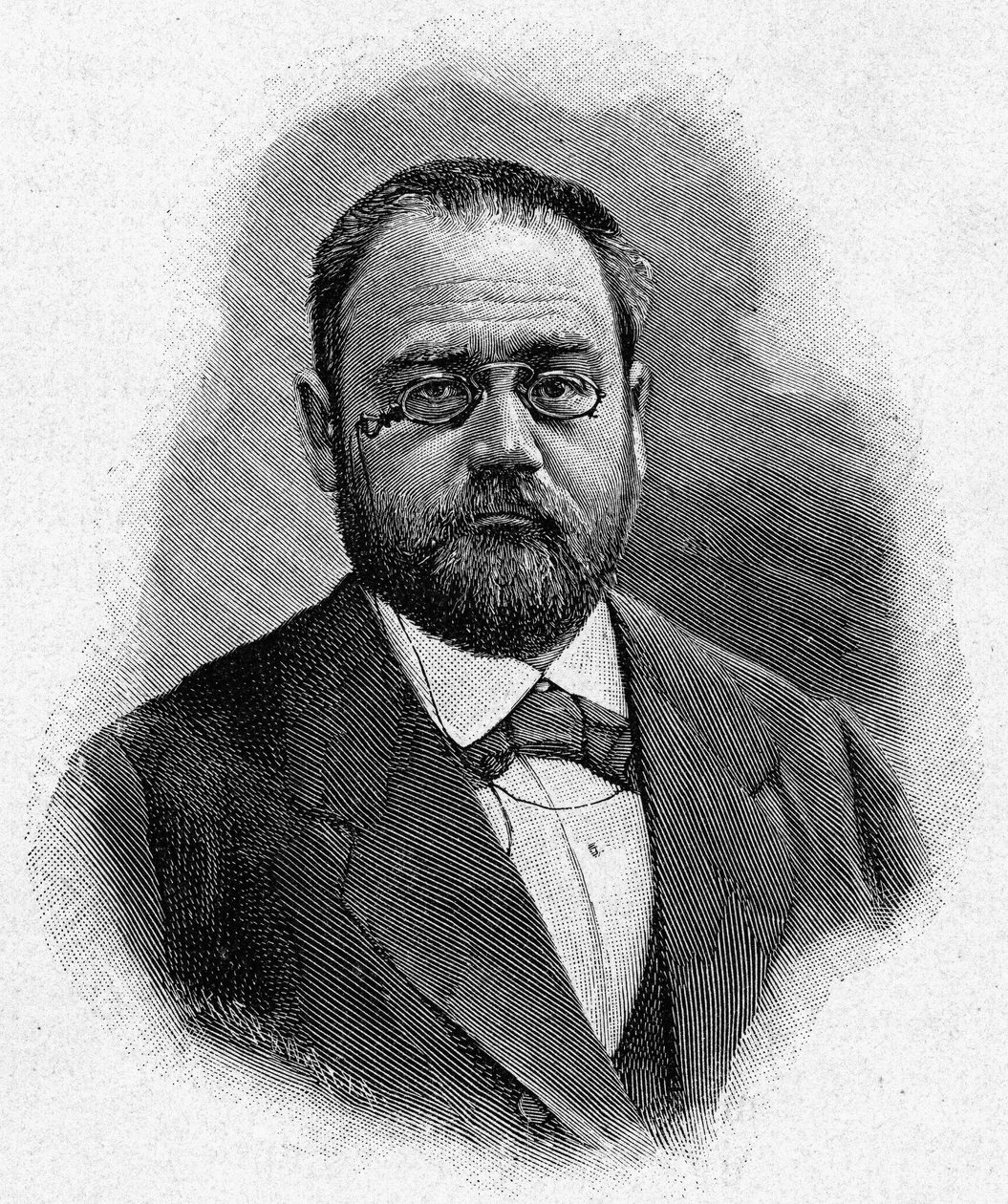 Portræt af Emile Zola, af Unknown artist