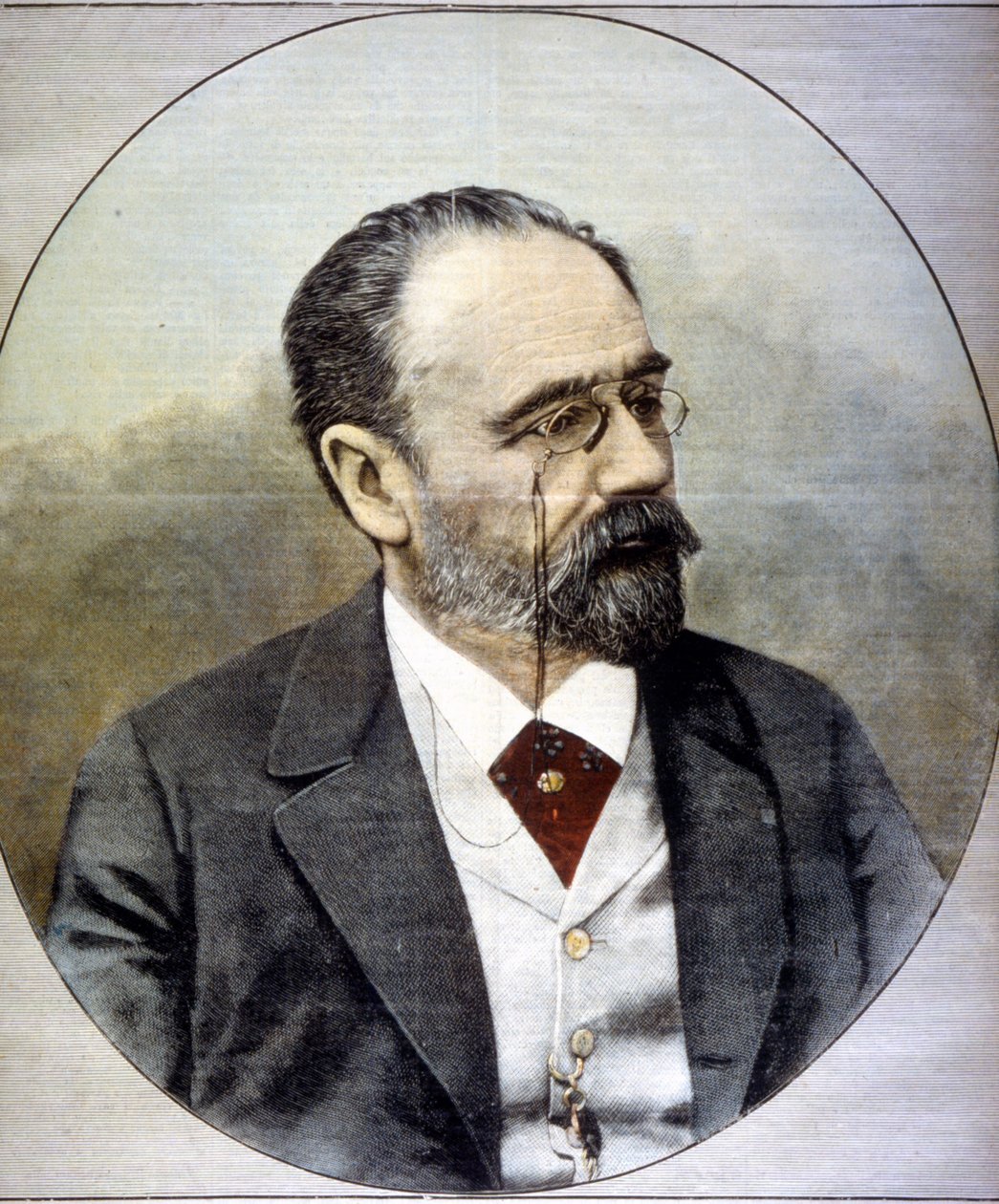 Portræt af Emile Zola af Unknown artist