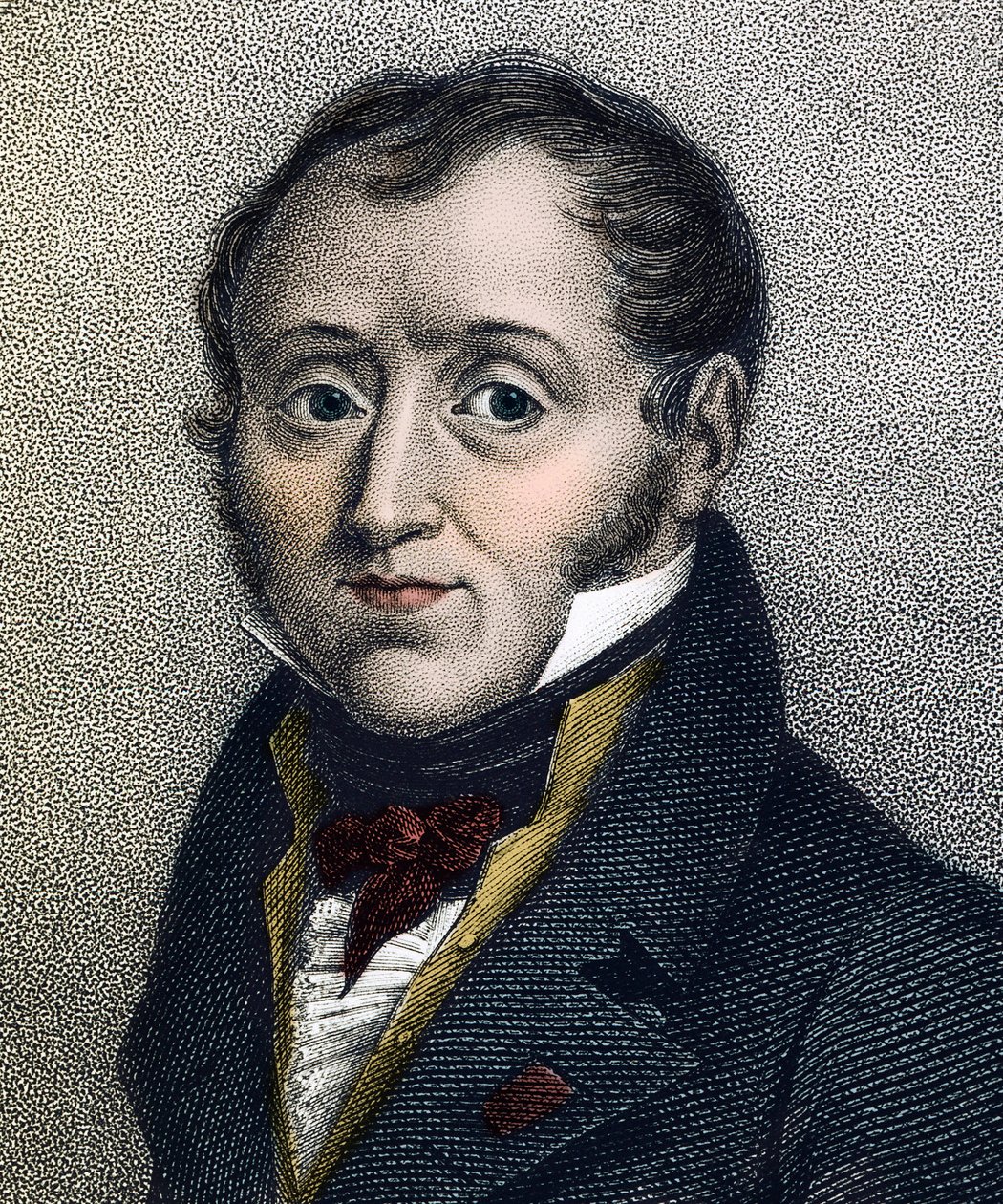 Portræt af Emmanuel de Las Cases (1766-1842) fransk historiker - stik fra det 19. århundrede af Unknown artist