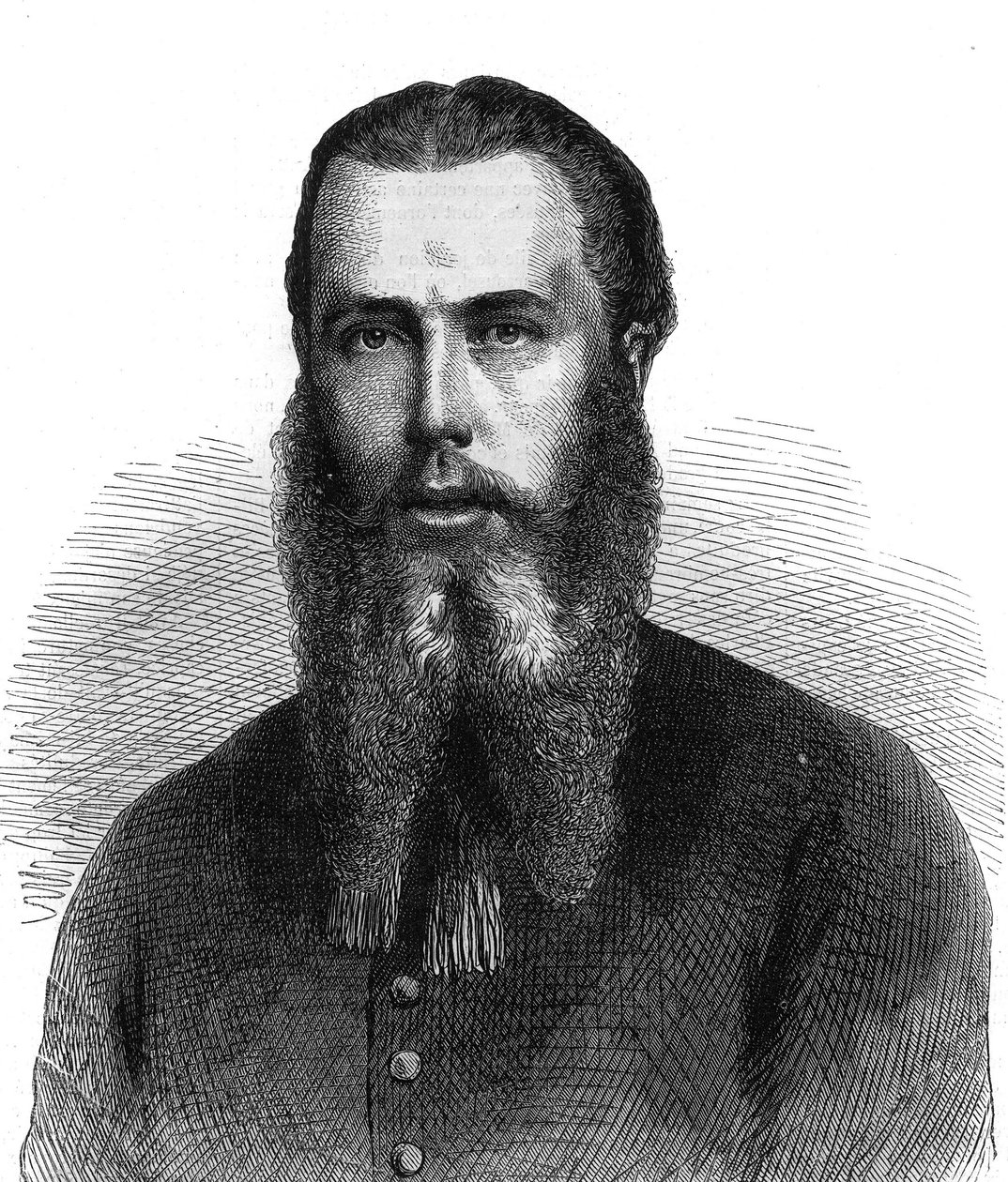 Portræt af kejser Maximilian I af Mexico (1832-1867). Indgravering i "The Illustrous Universe" af Unknown artist