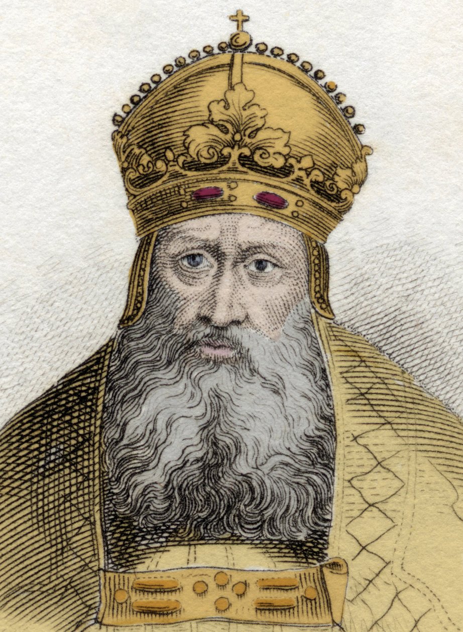 Portræt af kejser Rodolf af Habsburg (1218-1291), tysk romersk kejser (Rudolf I af Tyskland) af Unknown artist