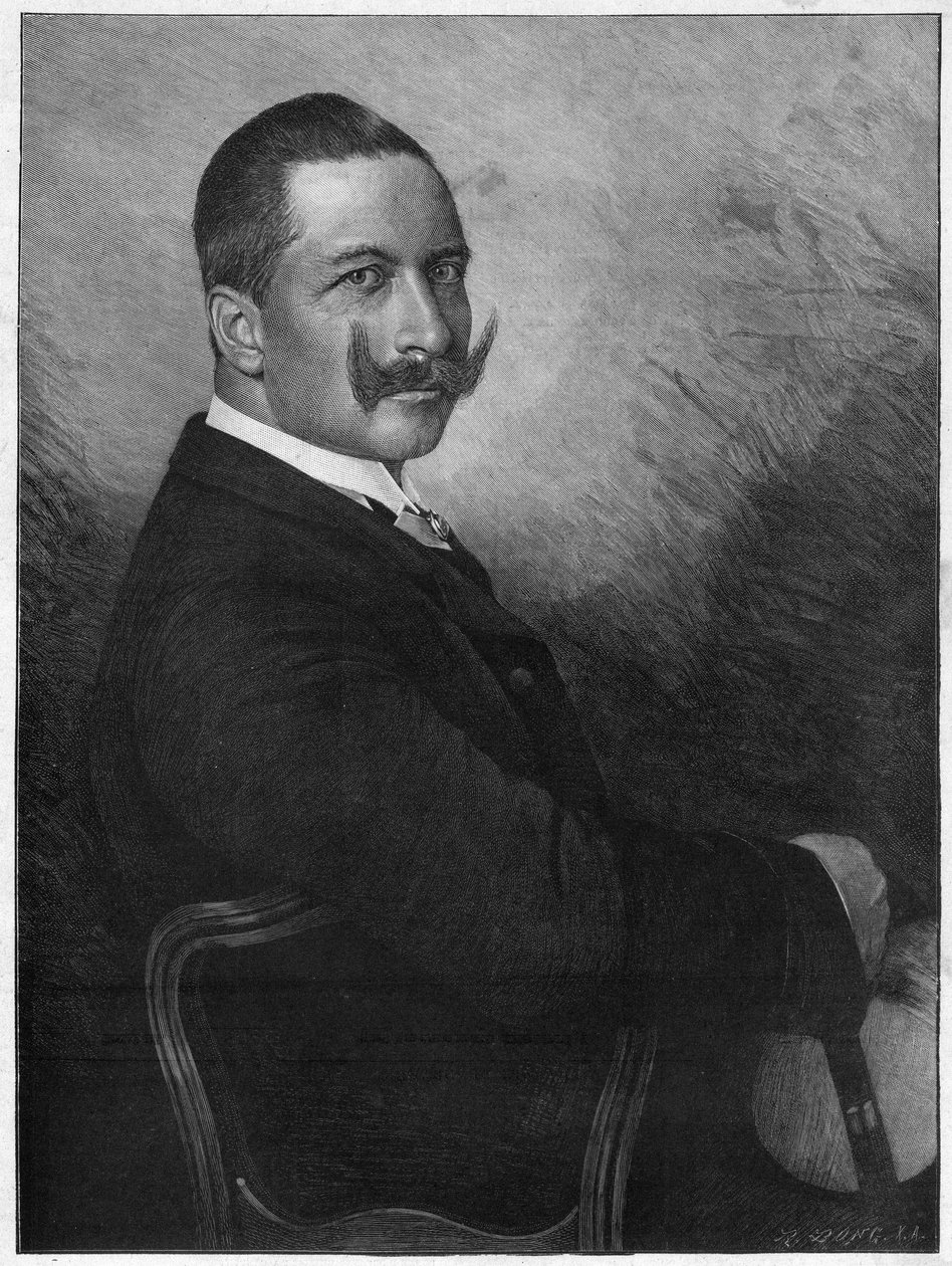 Portræt af kejser Vilhelm II (1859-1941) (Kaiser Wilhelm II, tysk kejser og konge af Preussen) 1899 af Unknown artist