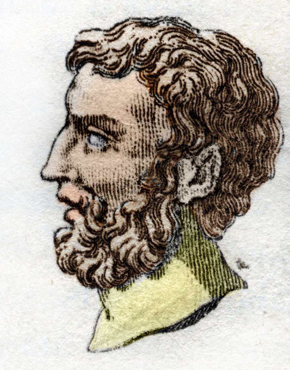 Portræt af Epaminondas general og boetianske statsmand tilhører Det Demokratiske Parti (-418 - -362). af Unknown artist