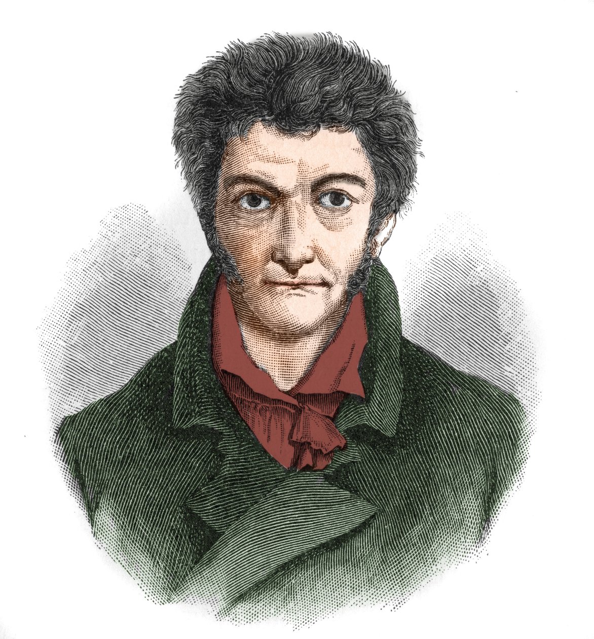 Portræt af Ernst Theodor Wilhelm Hoffmann (1776-1822), tysk romantisk forfatter. af Unknown artist