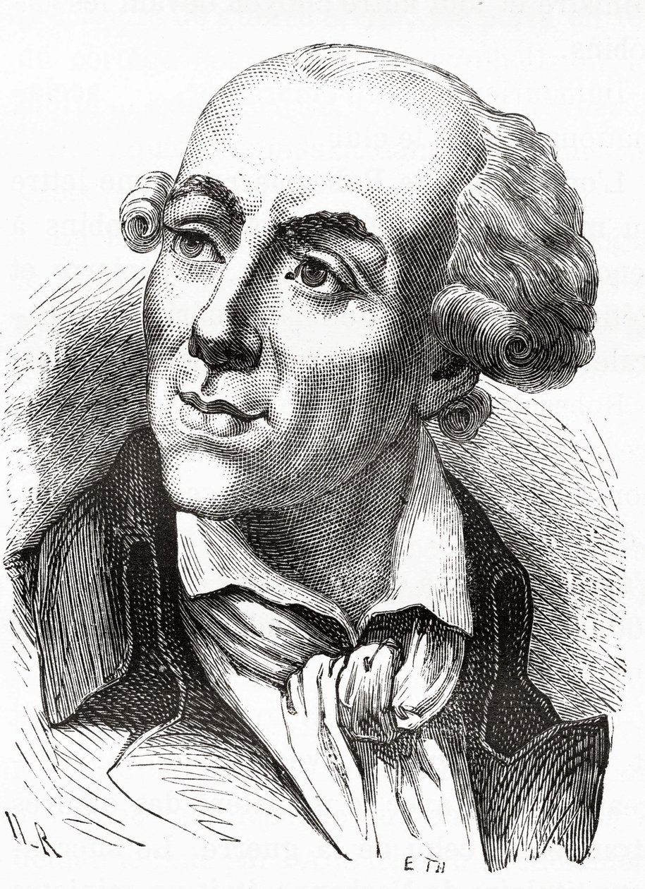Portræt af Etienne Clavière (1768 - 1793), finansminister i Girondin-regeringen (marts 1792) - i Histoire de France af Henri Martin. n.d. 19. århundrede. af Unknown artist