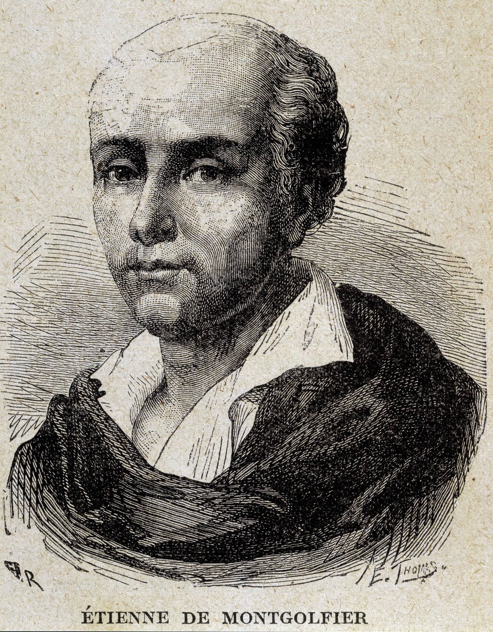 Portræt af Etienne de Montgolfier (1745 - 1799). af Unknown artist