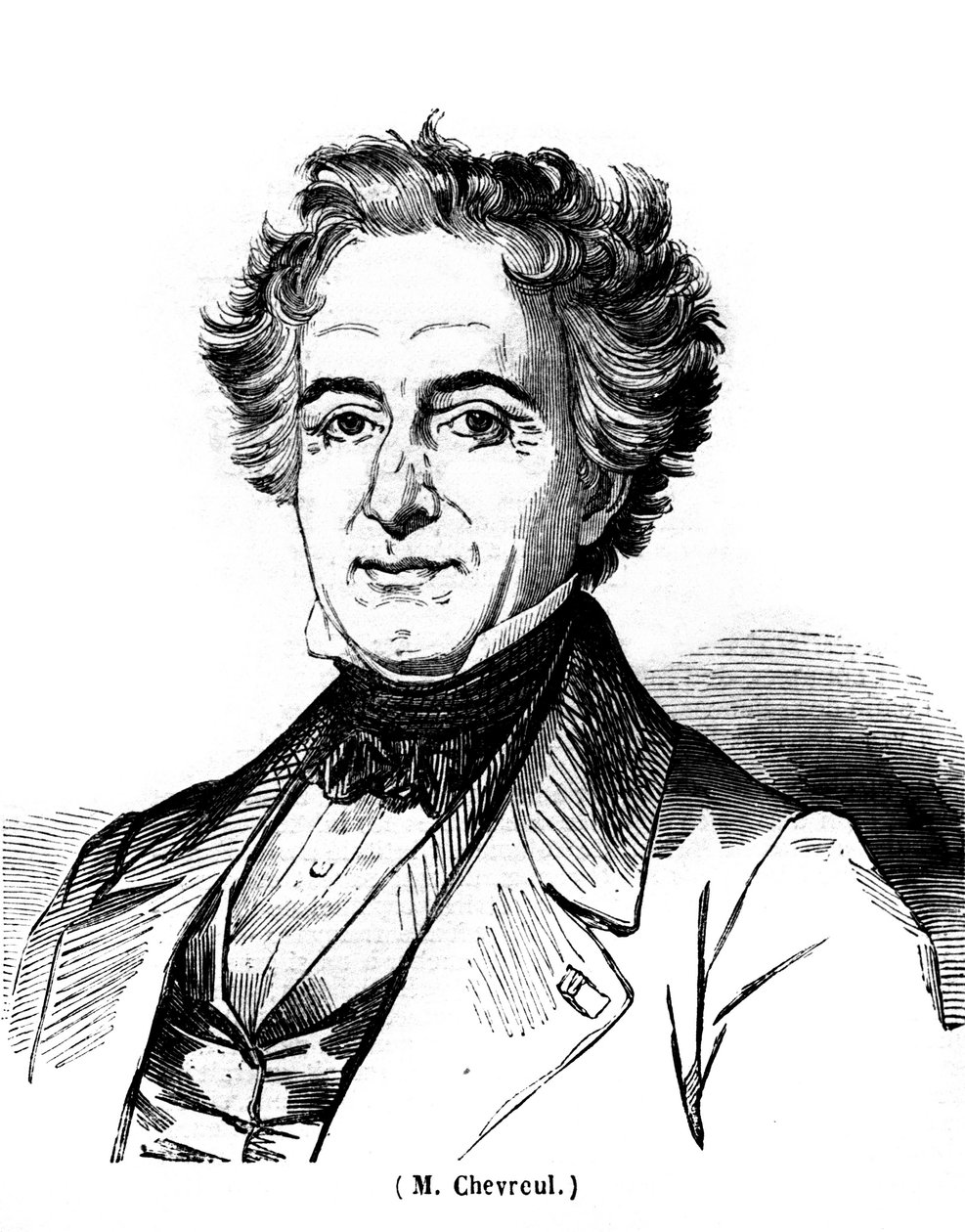 Portræt af Eugene Chevreuil (1786-1889), fransk maler. af Unknown artist
