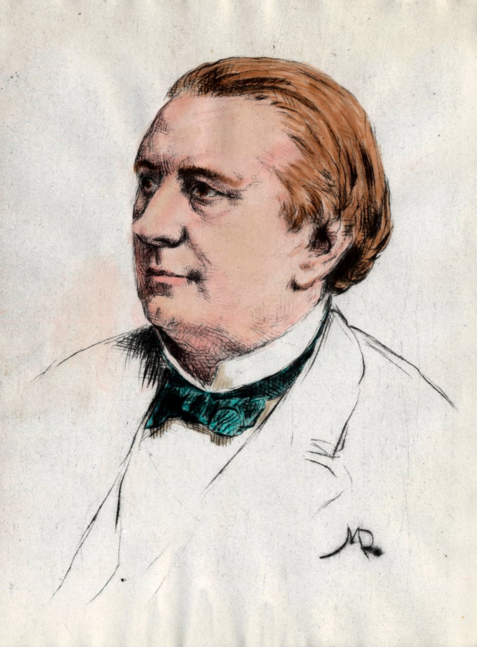 Portræt af Eugene Labiche (1815-1888) Forfatter Gravering af det 19. århundrede Privat samling af Unknown artist