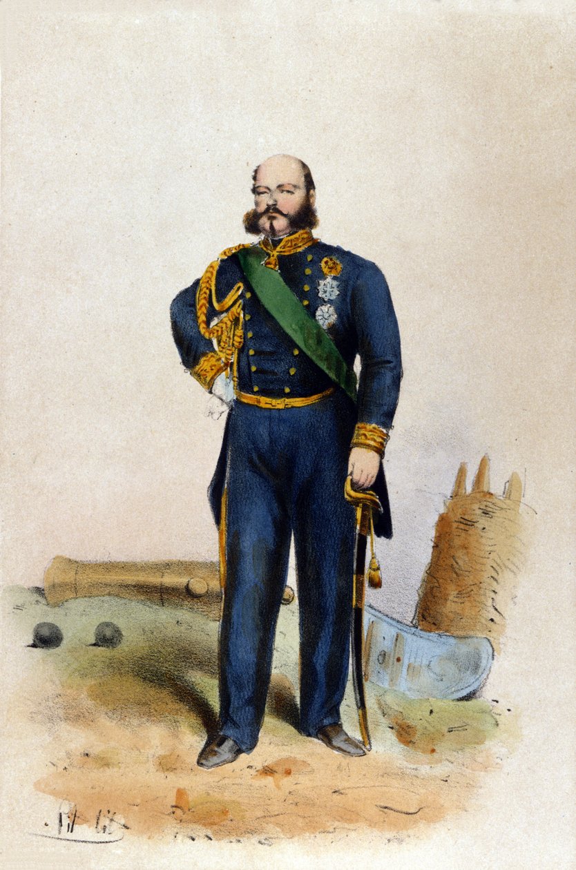 Portræt af Eugenio di Savoia Carignano (1816-1888). af Unknown artist