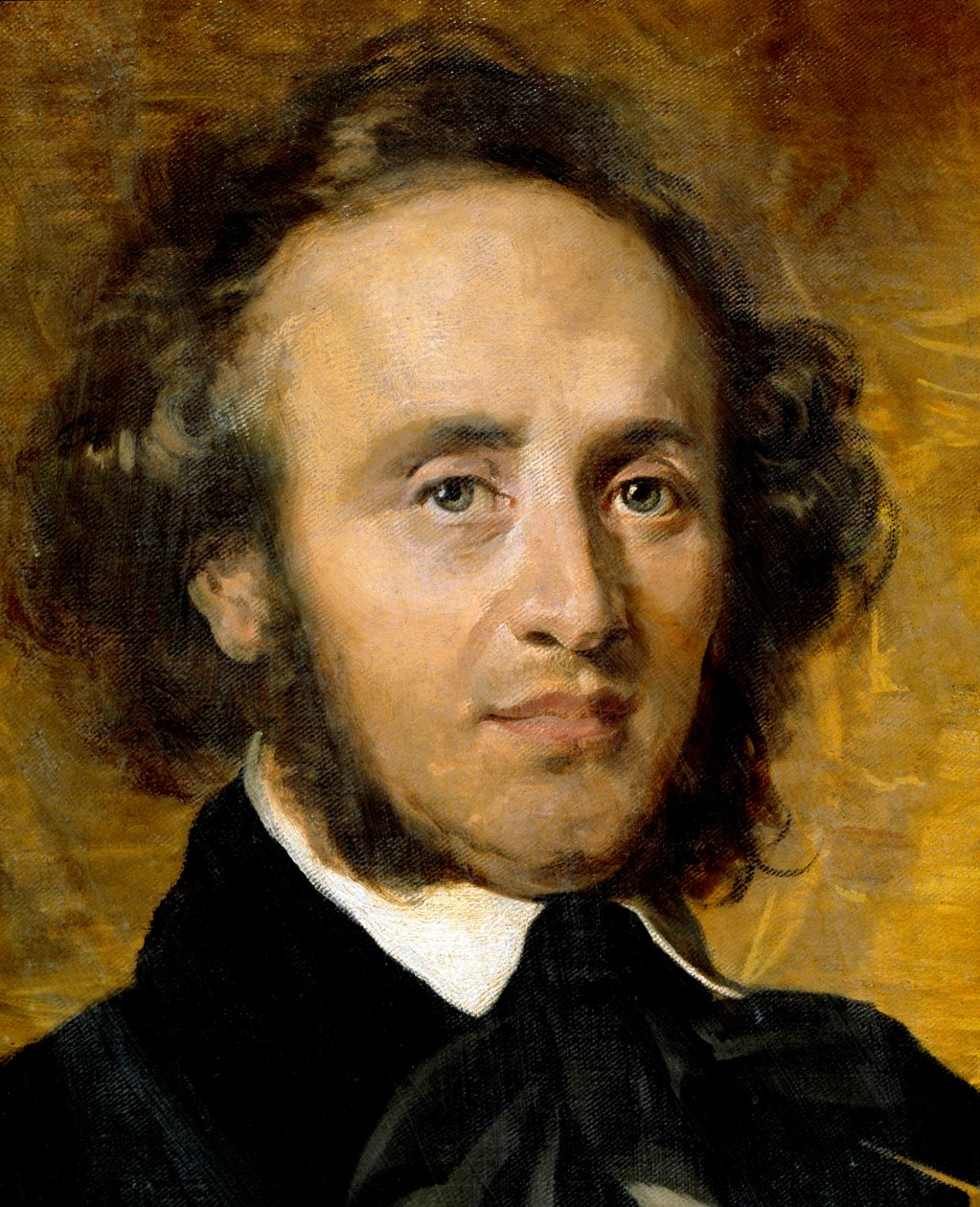 Portræt af Felix Mendelssohn Bartholdy (1809-1847), tysk komponist. af Unknown artist