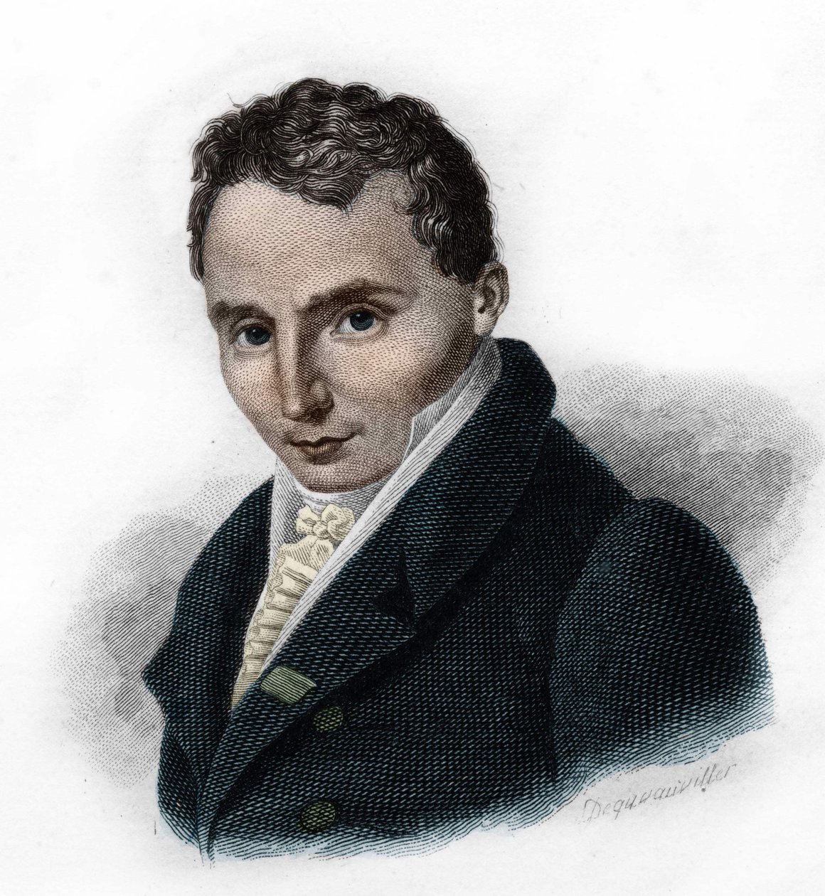 Portræt af Ferdinand Hérold (1791 - 1833), fransk komponist. af Unknown artist