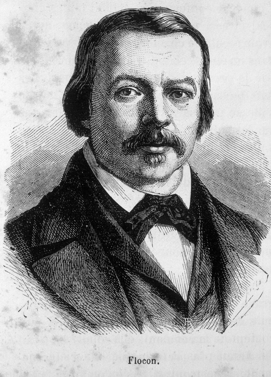 Portræt af Flocon, fransk journalist og politiker (1800 - 1866) af Unknown artist