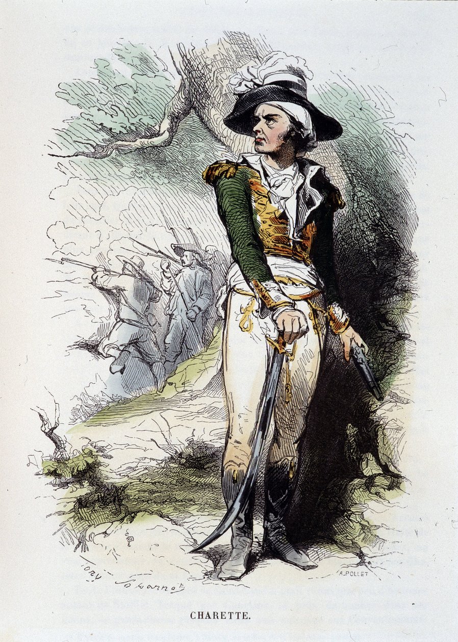 Portræt af Francois-Athanase af Charette de la Contrie (Francois Athanase af Unknown artist