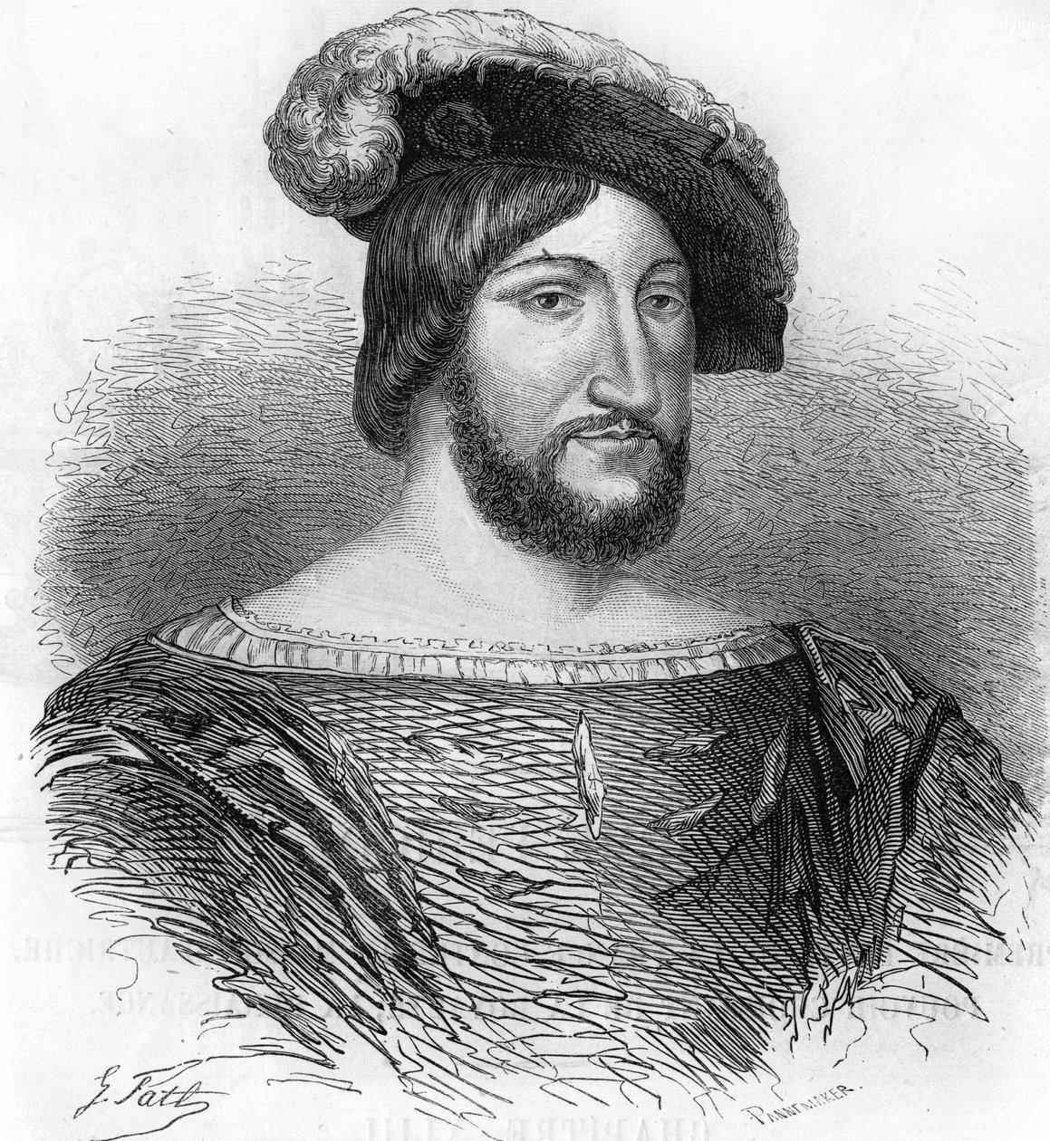 Portræt af Francois 1. Konge af Frankrig (1494-1547). af Unknown artist